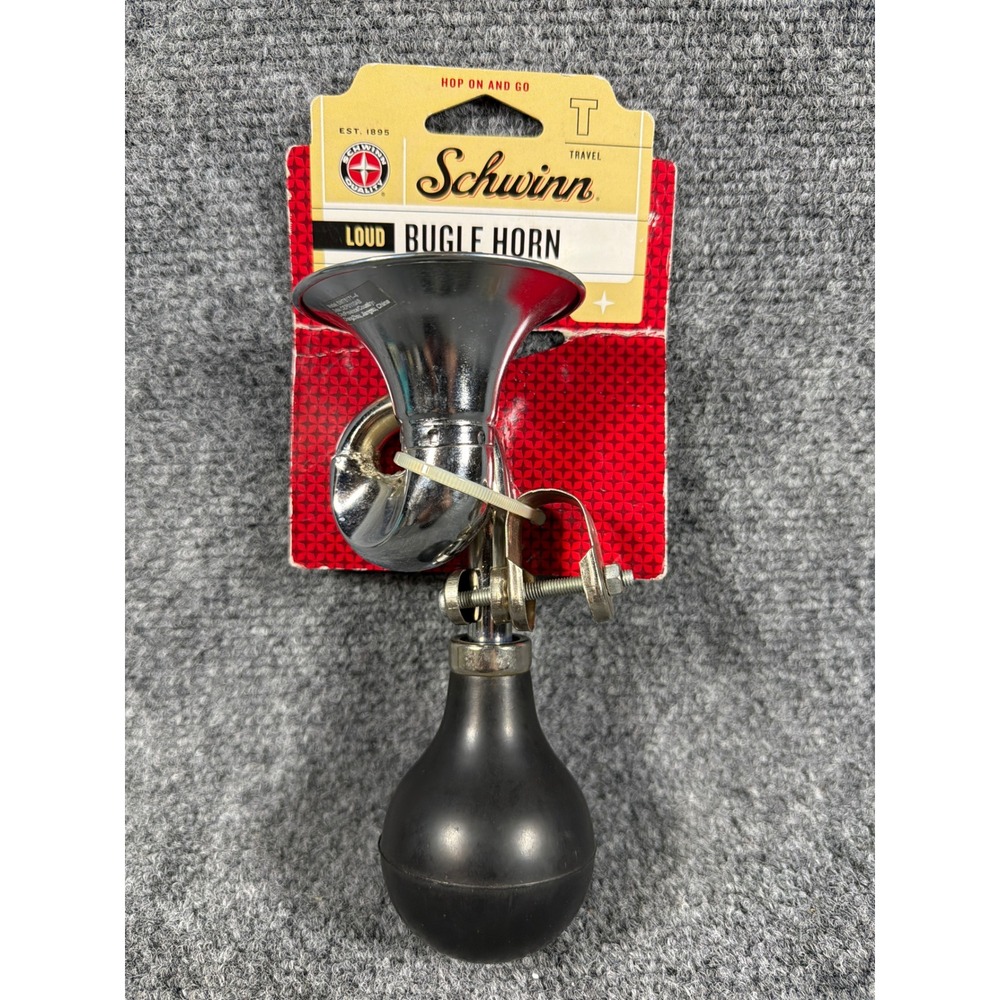 Schwinn‎ Loud Bugle Horn Chrome Plated Bicycle Accessory SW76171-4 New